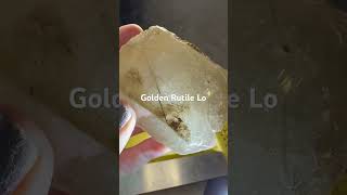 Golden Rutile in Quartz  Lot GRQ22 60 crystals quartz minerals [upl. by Emsmus]