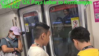 Back after 1 month in miaBR motor C151 125126 Paya Lebar to Kembangan [upl. by Mian430]