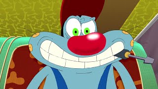 Oggy and the Cockroaches  Oggy the mechanic SEASON 4 BEST CARTOON COLLECTION  New Episodes in HD [upl. by Hcra]