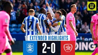 EXTENDED HIGHLIGHTS  Huddersfield Town 20 Barnsley [upl. by Yelram312]