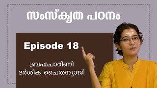 സംസ്കൃത പഠനം  ഭാഗം 18  ആചാര്യ ബ്രഹ്മചാരിണി ദർശിക ചൈതന്യാജി [upl. by Elaweda711]