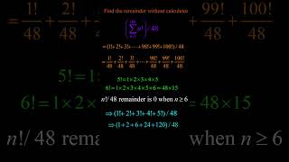 Can you find the remainder maths mathematics mathsolympiad shorts exam mathssums [upl. by Kameko267]