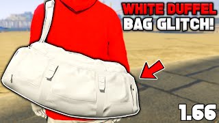 How To Get The White Duffel Bag Glitch In Gta 5 Online 167 [upl. by Ahsien936]