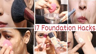 17 Foundation Hacksअब Makep कभी काला नहीं होगाStep by Step How to Apply FoundationBe Natural [upl. by Eirrehc768]