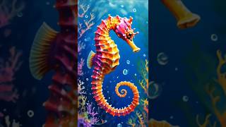 Colorful Sea Horses in Crystal Clear Water  Relaxing Underwater Life 🌊🐚 [upl. by Siocnarf]