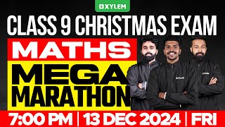 Class 9 Christmas Exam  Maths  Mega Marathon  Xylem Class 9 [upl. by Cavanaugh]