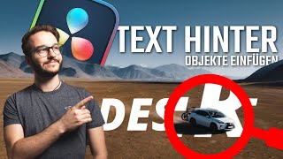 Text HINTER Objekte einfügen ohne Fusion  DaVinci Resolve Tutorial [upl. by Ario]