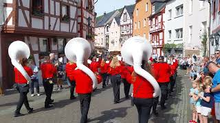 Fanfarenzug Neuhof im Umzug während dem Weinfest 2023 BernkastelKues [upl. by Aziram33]