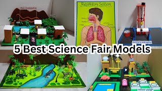 5 Best Science Fair Models  Science Exhibition  Science projects for school [upl. by Romaine]