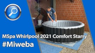 Miweba MSpa Whirlpool 2021 Comfort Starry CST061 ★ Unboxing ★ Aufbau ★ erste Infos [upl. by Shah]