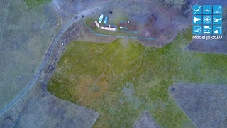 MODEL AIRFIELD BÄRENKLAU BRANDENBURG  VIDEO FLIGHT IN THE EVENING [upl. by Four]