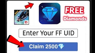 Enter FF UID amp Claim 2500💎 Free 🥳 how to get free diamonds in free fire max  FF free diamonds [upl. by Scully]