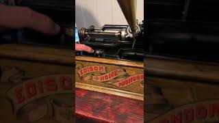 Antique 125 Year Old Thomas Edison Phonograph Plays Music phonographs music antique [upl. by Anitsuga]