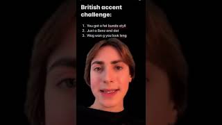 British accent challenge meme [upl. by Ellenid]