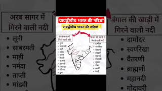 प्रायद्वीपीय भारत की नदियां Do You Know important exam viralvideo viralshorts generalknowledge [upl. by Asina]