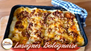 Lasagnes Bolognaise Viande Hachée Béchamel  Recette Facile et Rapide [upl. by Lladnik309]