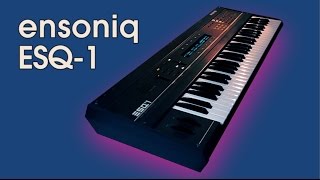 ENSONIQ ESQ1 Synthesizer 1986  CUSTOM PATCHES FOR ESQ1  SQ80  SQ8L  HD DEMO [upl. by Ayet]