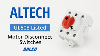 Altech UL508 Motor Disconnect Switches [upl. by Anidnamra]