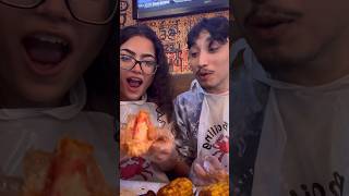 King crab mukbang Is crab supposed to bend this way 😩🔥 youtube kingcrab shorts mukbang [upl. by Adnohser]