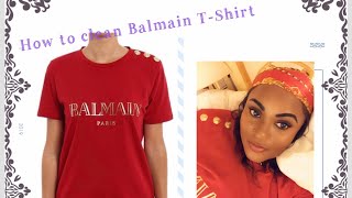 How to clean your Balmain Tshirt [upl. by Stilla]