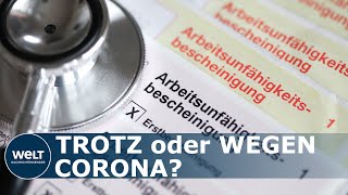 KRANKMELDUNGEN AUF REKORDTIEF So etwas gab es in Deutschland seit 13 Jahren nicht mehr I WELT News [upl. by Marquita162]