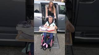 How my Daughter Travels trending fy love youtubeshorts family dance cutebaby disability [upl. by Eelyak]