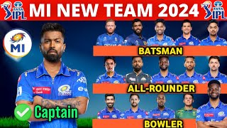 IPL 2024  Mumbai Indians Team Full Squad  MI Team New Players List 2024  MI New Team 2024 [upl. by Temhem935]