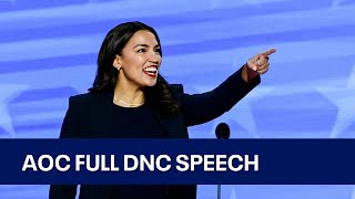 2024 DNC AOC full speech at Democratic National Convention  KTVU [upl. by Thoma]