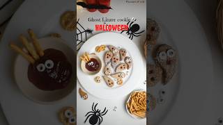 Halloween is here Ep3 Ghost linzer cookie halloween2024 halloweenfoodideas trending [upl. by Amalle]