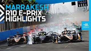 Race Highlights  2022 Marrakesh EPrix Round 10 [upl. by Htebazile]