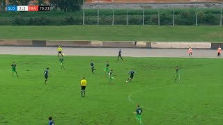 Maxence Caqueret vs Slovenia U19 Friendly 04092018 [upl. by Rusel]