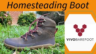 Vivobarefoot Homesteading Boot Tracker Leather AT Unboxing Review  2024 Barefoot Shoe [upl. by Aihcela]