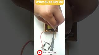 How to make 12v power supply  240v to 12v DC powersupply actodc electronics [upl. by Trinatte679]