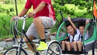 AiBIKE bicycle what else Operation and application of CYAbaby2 Bicycle Trailer [upl. by Ynaffit603]