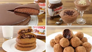 4 Easy Nutella Dessert Recipes [upl. by Gilburt]