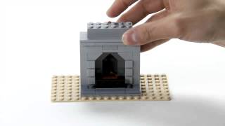 How to build a fireplace  LEGO Creator  Designer Tips [upl. by Flanagan]