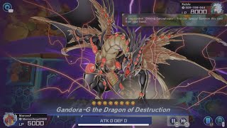 YuGiOh Master Dark Magician  GandoraG The Dragon of Destruction [upl. by Day]