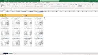 Plantilla calculadora de calendarios en Excel [upl. by Fraze]