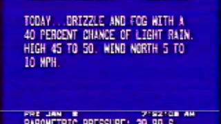 Weather Channel Local Forecast 1993 [upl. by Ivers]