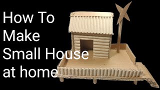 DIY  How to Make a Beautiful Cardboard House Very  DIY Cardboard House Model [upl. by Estella]