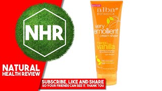 Alba Botanica Very Emollient Cream Shave Mango Vanilla 8 oz 227 g [upl. by Iznil]