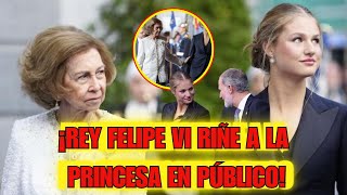 La “GROSERÍA” de LEONOR con la REINA SOFÍA por Letizia y Felipe VI dice ¡BASTA 😲 [upl. by Shelley]