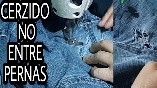 Como Fazer Cerzido No Entre Pernas Da Calça JeansComo Remendar Passo A Passo [upl. by Eelyac563]