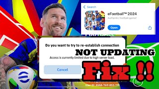 FIX  eFootball 2025 IOS amp Android NOT UPDATING   SERVER LOAD ISSUE  MALAYALAM [upl. by Eenej]