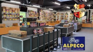 Vuurwerk winkel  Alpeco Kapellen Winkelbezoek Vuurwerk [upl. by Ahcropal]