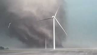 Greenfield tornado had 300 mph winds Check out this video at half speed What a strong tornado [upl. by Pirozzo]