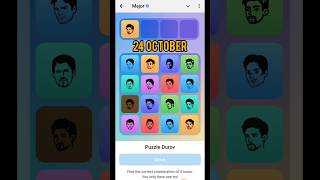 24 October MAJor Puzzle durov Solved Today Major Daily Combo Card 24 October Major puzzle Solution [upl. by Jos]