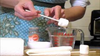 Sugarlicious mini tutorial Sparkly Party Marshmallows [upl. by Anhavas]