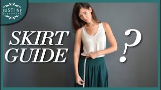 Find the perfect skirt for your body type  SKIRT GUIDE  SPRING FASHION  Justine Leconte [upl. by Eve]