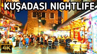 KUŞADASI CITY CENTER NIGHTLIFE  WALKING TOUR  21 August 2024  4k UHD 60fps [upl. by Leuqcar156]